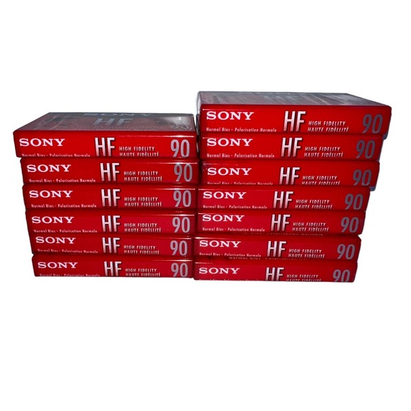 Sony Other - New Sony HF 90 Minutes Blank Cassette High Fidelity Lot of 13